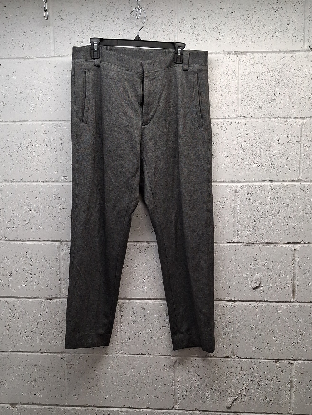 Armani Collezioni Men's Gray Dress Trousers